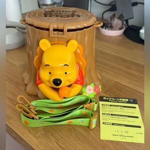 Tokyo Japan Disney exclusive Winnie the Pooh popcorn bucket bag 2019